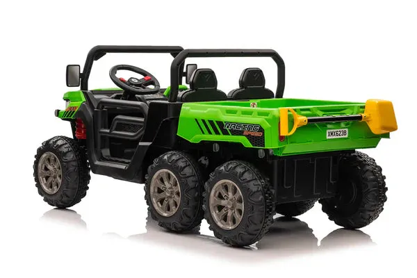 24V 6-Wheel Gator Ride-On with Tipping Feature (2-Seater)