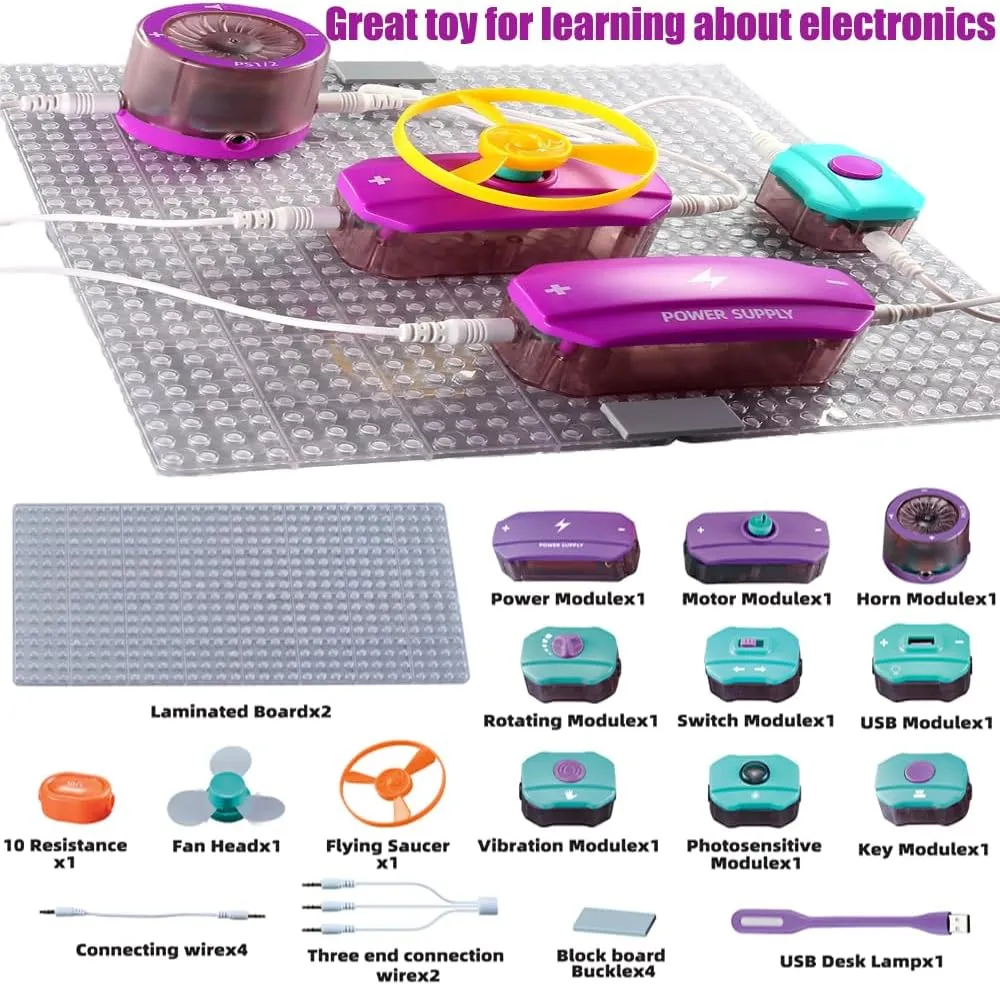 25Pcs Science Experiments Circuit Board Kit