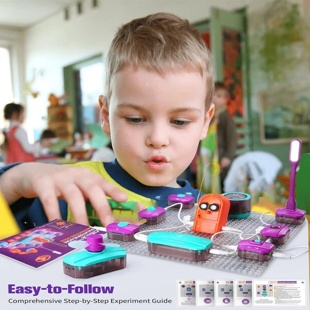 34Pcs Science Experiments Circuit Board Kit