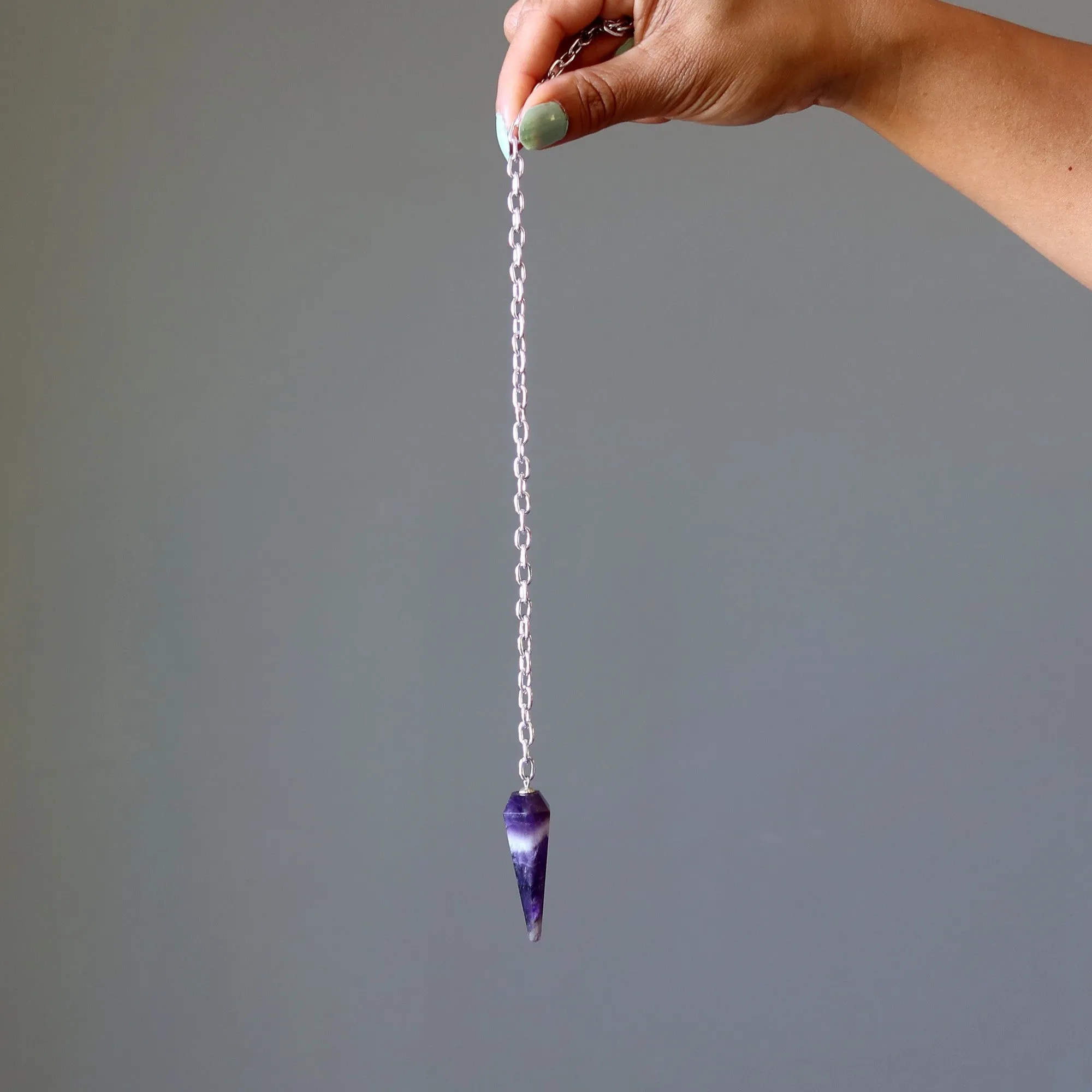 Amethyst Necklace Convertible Pendulum On the Go