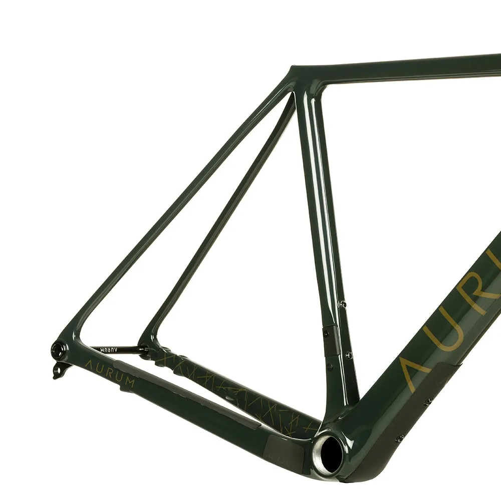 AURUM Manto Gravel Bike Disc Frameset - Green Asturias
