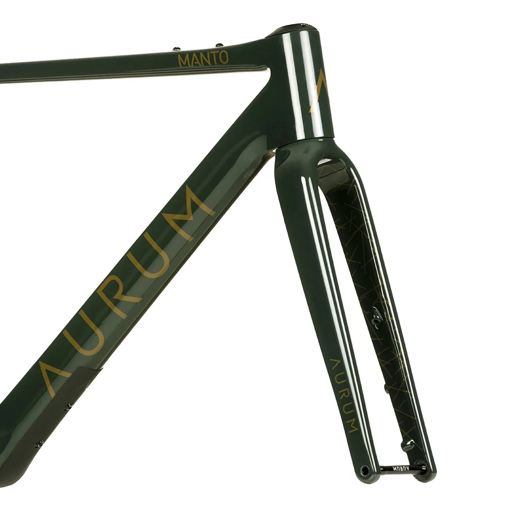 AURUM Manto Gravel Bike Disc Frameset - Green Asturias