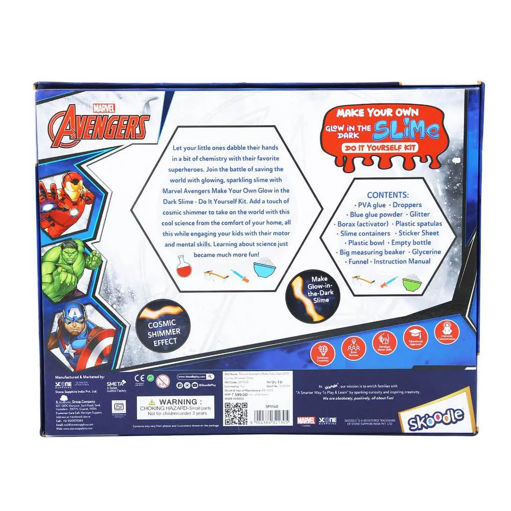 Avenger Make Your Own Glow In The Dark Slime Activity Toy