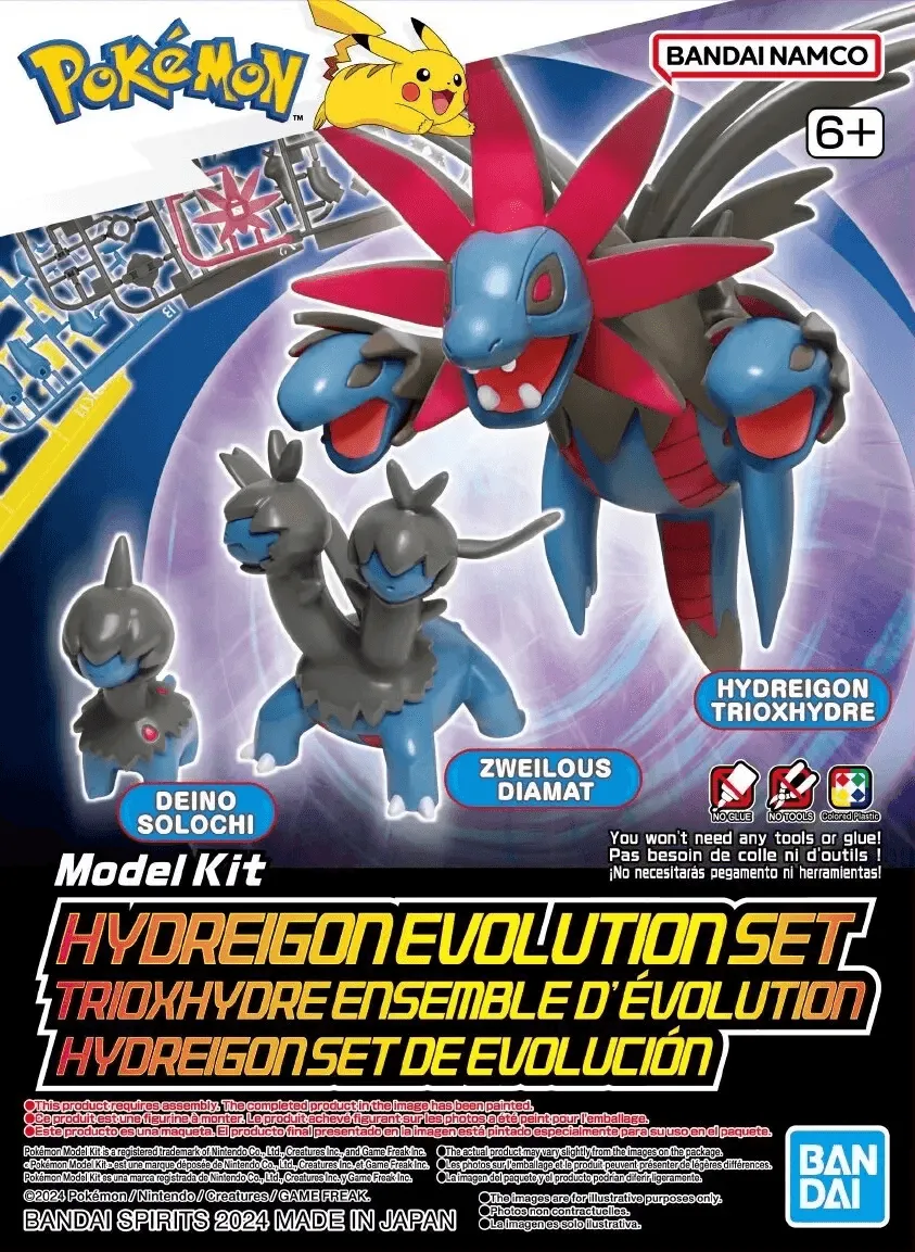 Bandai Pokemon Hydreigon Evolution Set Model Kit