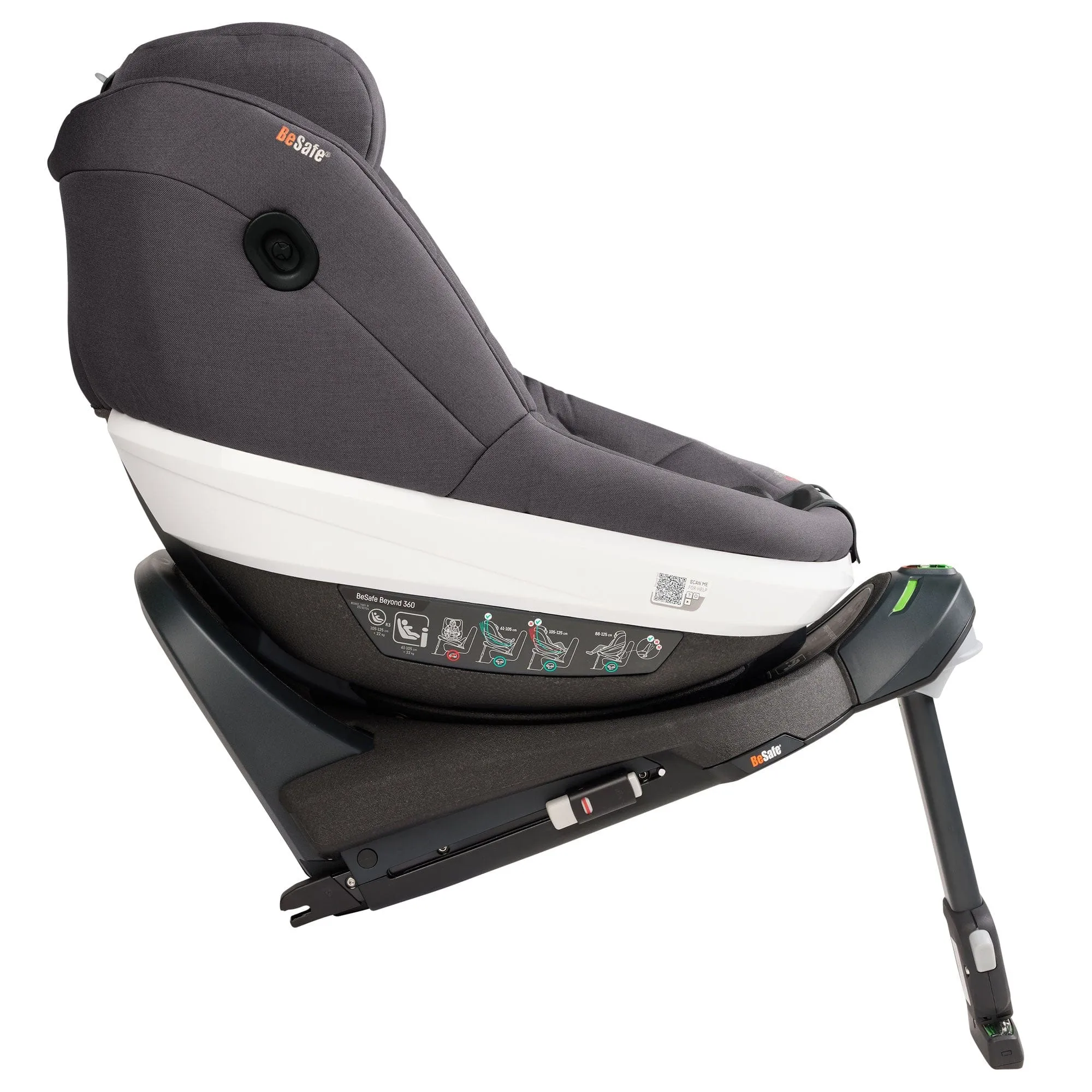 BeSafe Beyond 360 Car Seat & Base  in Dark Grey Melange