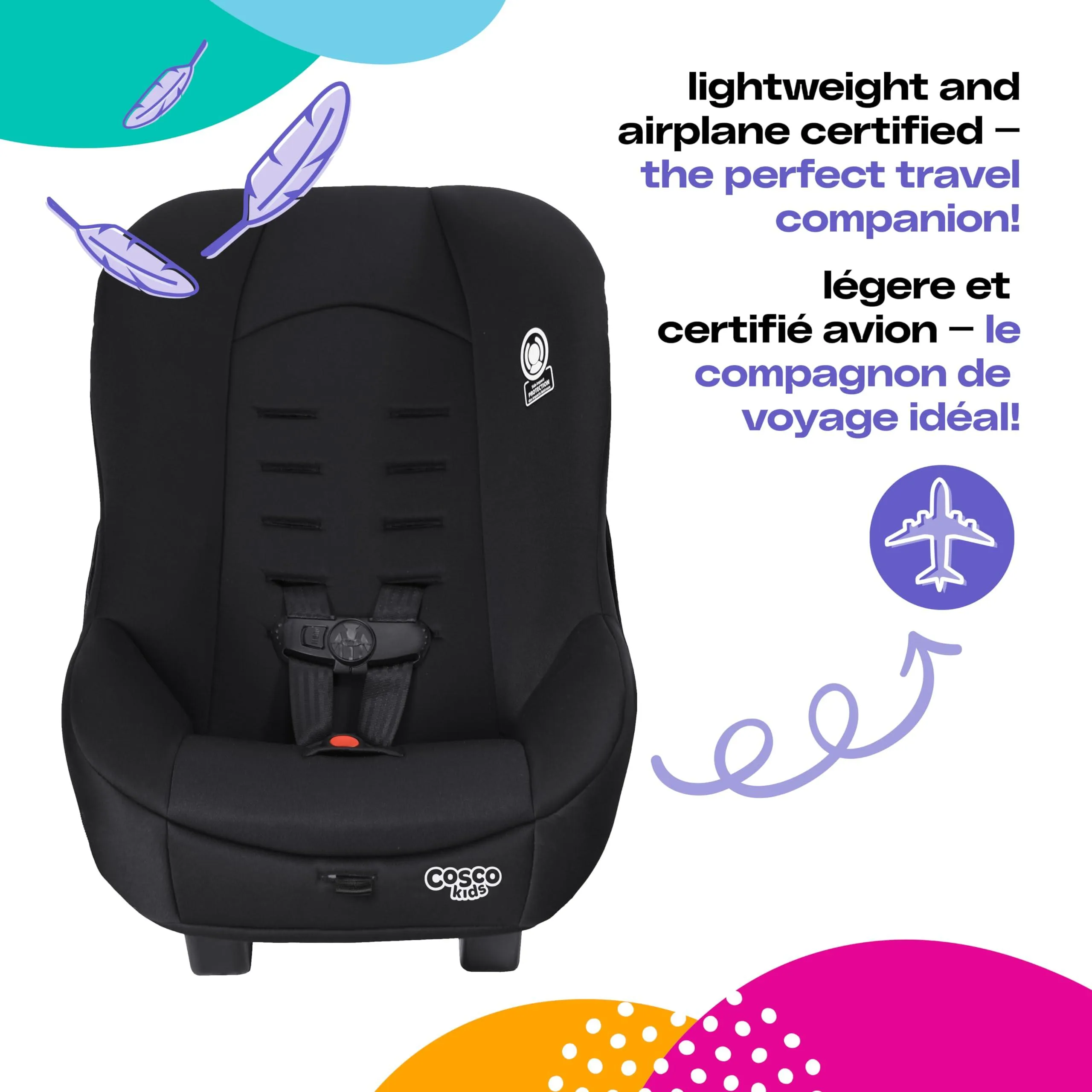Cosco Scenera Next Convertible Car Seat, Blackout