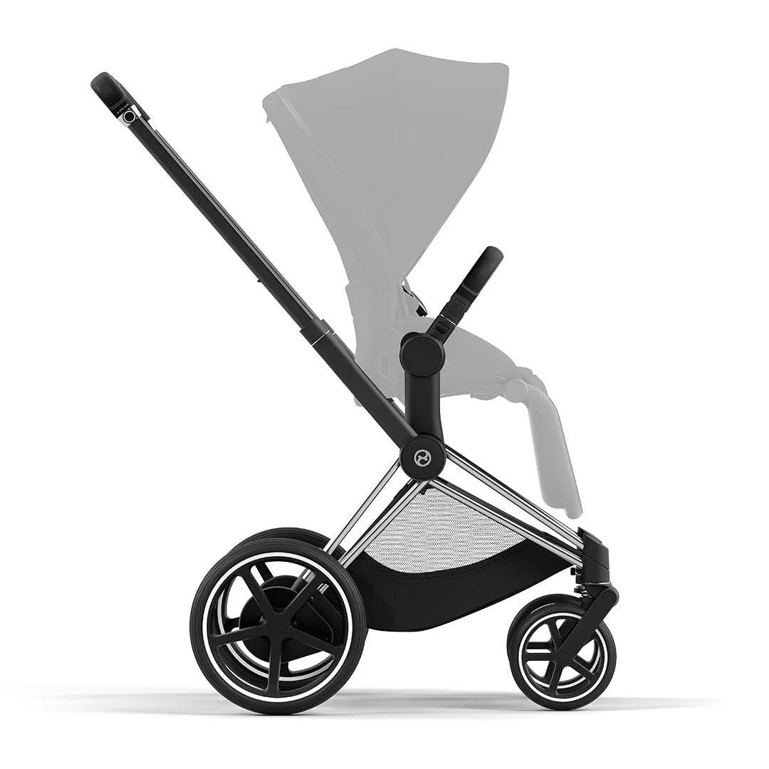 CYBEX e-Priam Frame   Seat Hardpart - Chrome Black