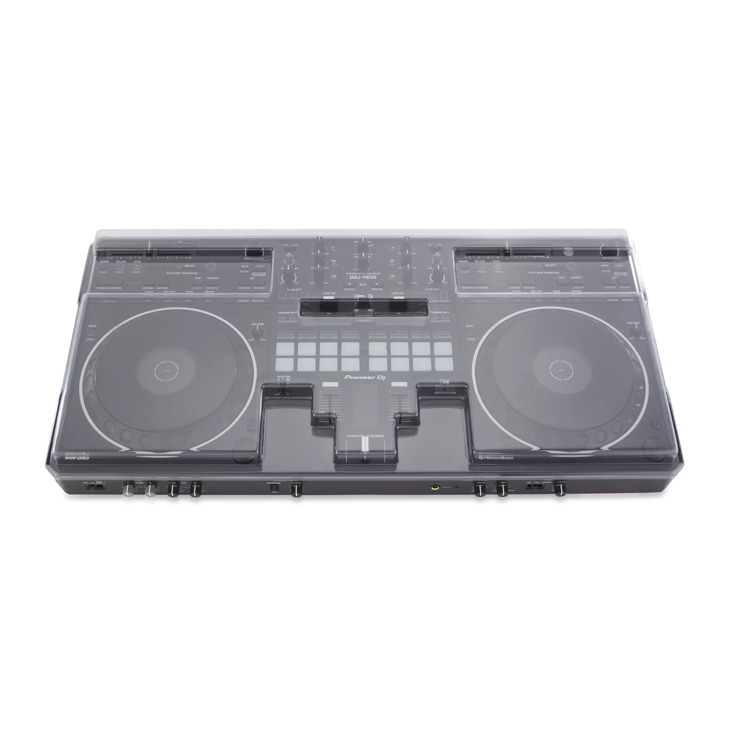 Decksaver DSLE-PC-DDJREV5 Dust Cover for Pioneer DJ DDJ-REV5