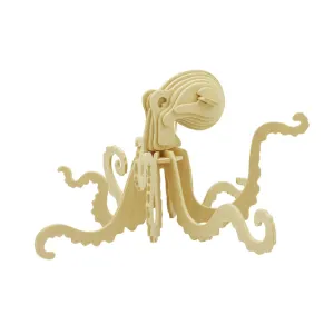 DIY Octopus 3D Wooden Puzzle