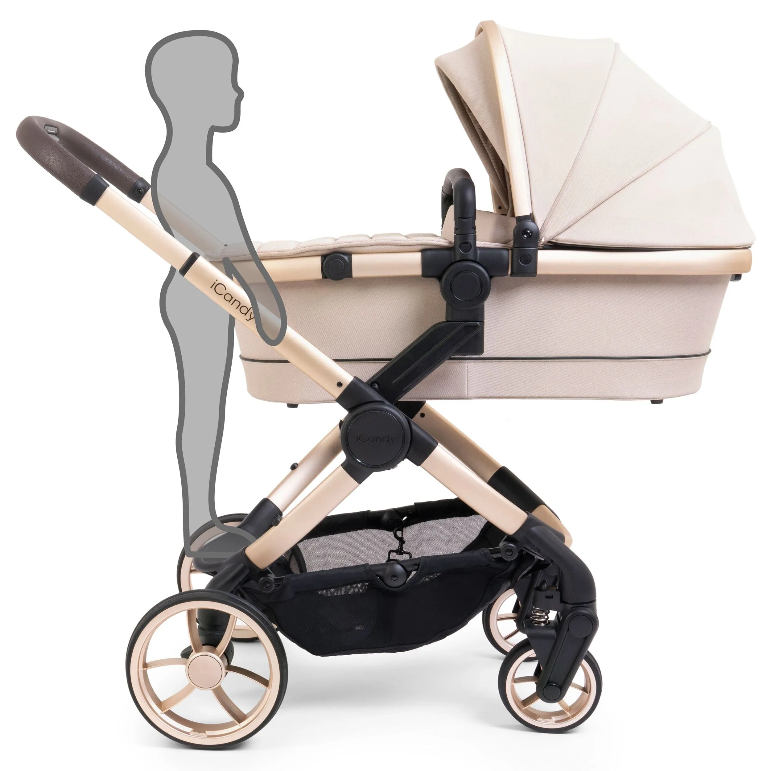 iCandy Peach 7 Complete Bundle with COCOON Car Seat in Biscotti