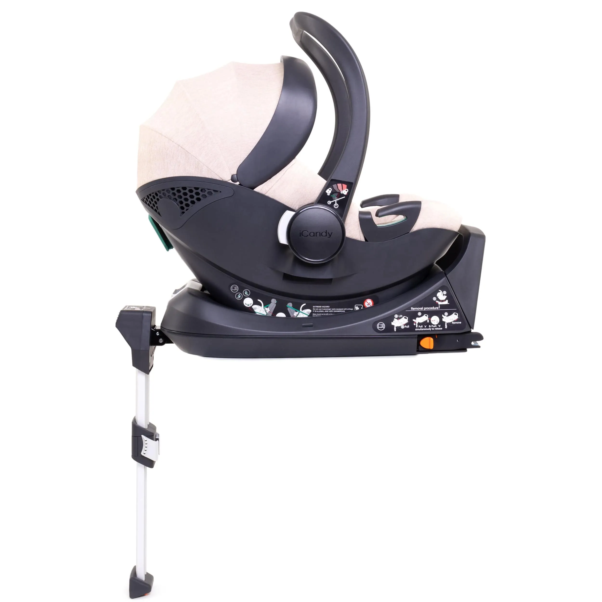 iCandy Peach 7 Complete Bundle with COCOON Car Seat in Biscotti