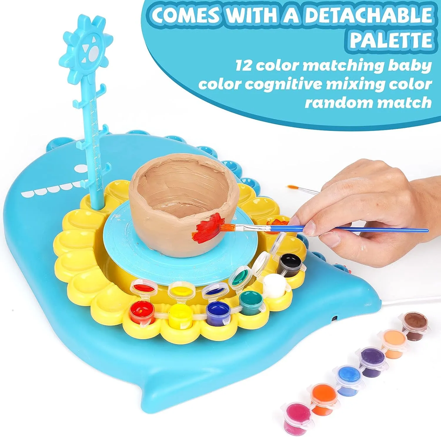 Kids Pottery Wheel Kit-Blue