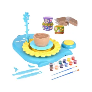 Kids Pottery Wheel Kit-Blue