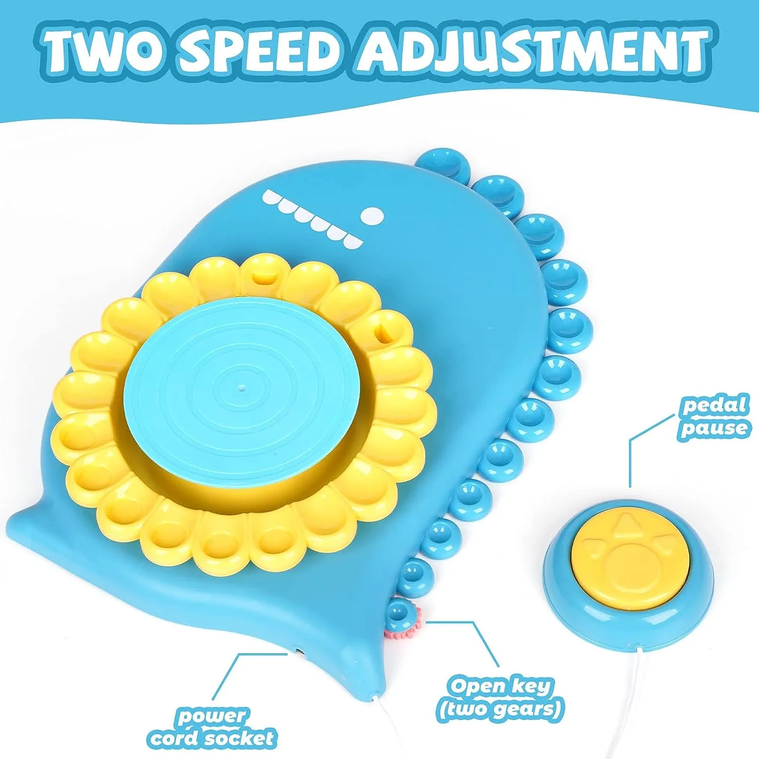 Kids Pottery Wheel Kit-Blue