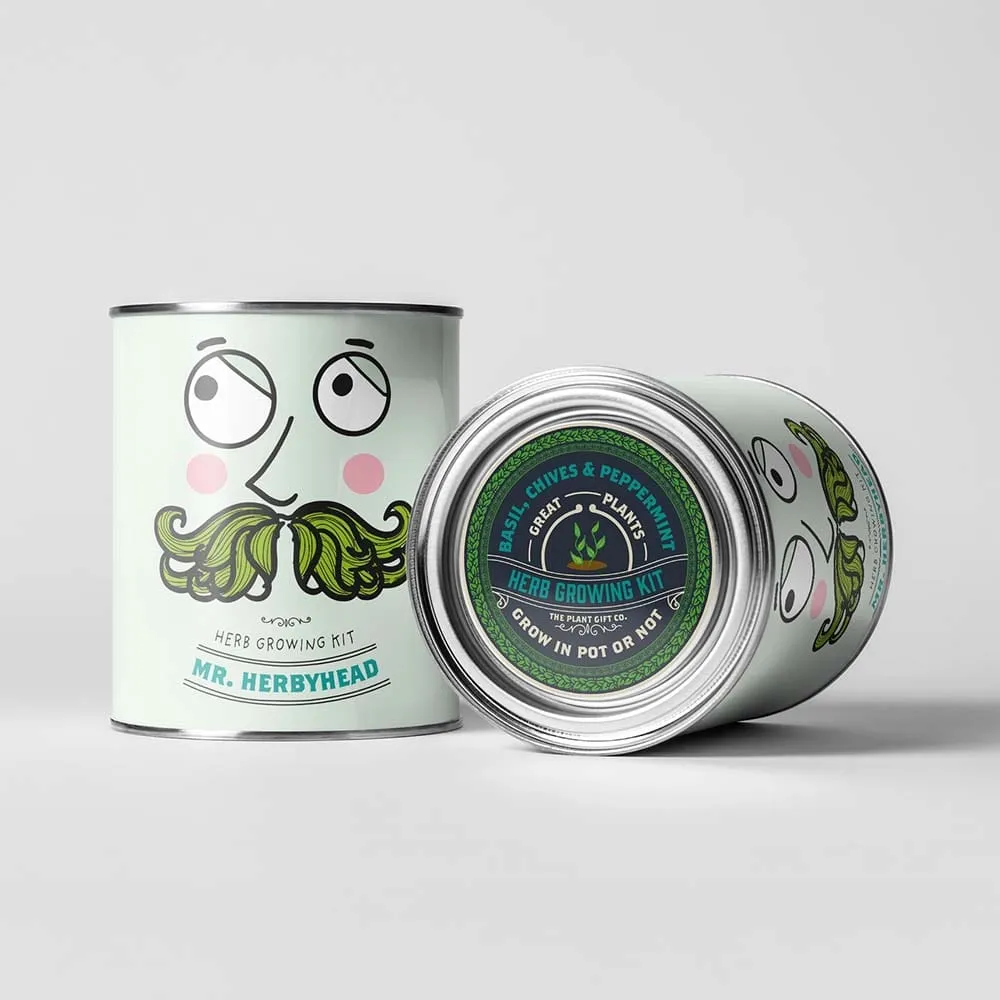 Mr Herbyhead Herb Growing Kit by The Plant Gift Co.