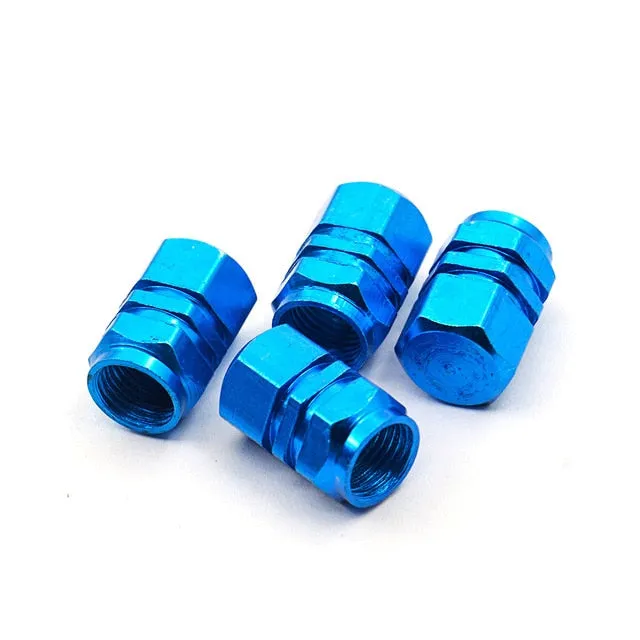 New Wheel Caps Theftproof Aluminum Car Wheel Tires Valves