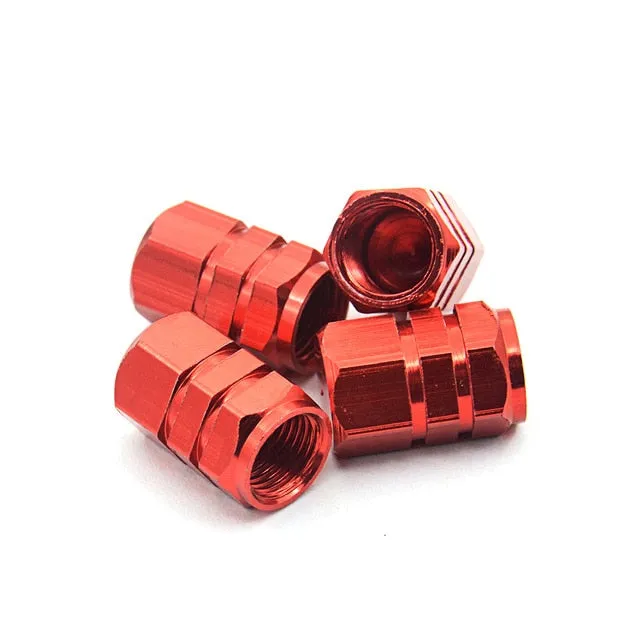 New Wheel Caps Theftproof Aluminum Car Wheel Tires Valves