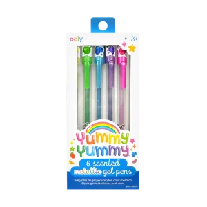 Ooly Yummy Yummy Scented Gel Pens - Metallic - Set of 6