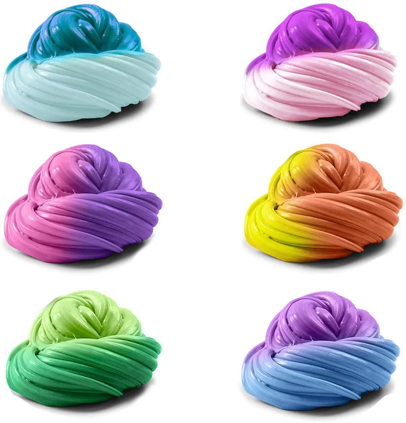 Squeeze Craft Color Changing Frudge Putty Heat Sensitive - 4 Pack Slime Putty - 2 Oz Per